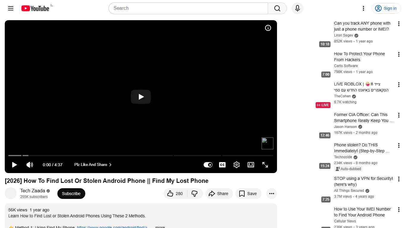 [2026] How To Find Lost Or Stolen Android Phone || Find My Lost Phone - YouTube